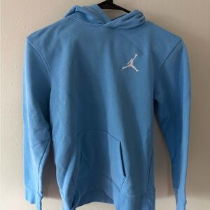 Jordan Light Blue Hoodie with Iconic Logo